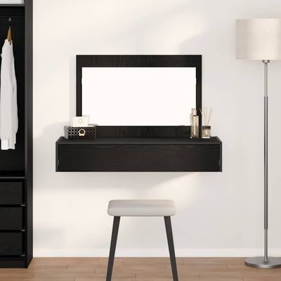 vidaXL Toaletný stolík Čierna 100 x 40 x 70 cm Kompozitné drevo