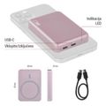 Powerbanka EMOS WI 522 /B0555S/, 5 000 mAh, 20 W+Wireless, lososová