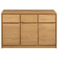 vidaXL Komoda SAUDA dub 114x43x75,5 cm borovicový masív