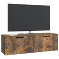 vidaXL Nástenná TV skrinka Dymový dub 98 x 31 x 30 cm Kompozitné drevo