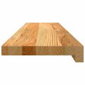 vidaXL Okenný parapet 2 ks svetlohnedá 90x20x2 cm dubový masív