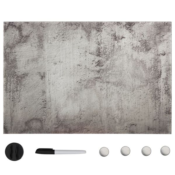 vidaXL Nástenná magnetická tabuľa, sklo 50x30 cm