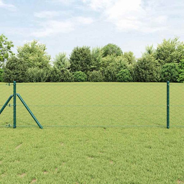 vidaXL Vonkajší šesťuholníkový fénový základný upevňovač 10 x 0,6 m