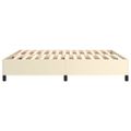 vidaXL Posteľný rám s boxspringom krémový 180x200 cm umelá koža