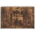 vidaXL Servírovacia skriňa Dymový dub 89 x 34,5 x 57 cm
