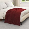 vidaXL Deky Bordeaux červená 130 x 150 cm 0.51 kg Flís