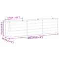 vidaXL Hrantík Antracit 290 x 50 x 75 cm Pozinkovaná oceľ