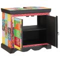 vidaXL Skrinka pod umývadlo Hnedá 60 x 35 x 55 cm Masívne mango drevo