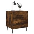 vidaXL Nočné stolíky 2 ks dymový dub 40x35x47,5 cm kompozitné drevo