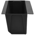 vidaXL Kvetinové boxy pre euro palety 24 ks Čierna 36 x 13,5 x 9,5 cm
