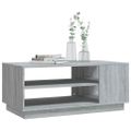 vidaXL Konferenčný stolík sivý sonoma 102x55x43 cm drevotrieska