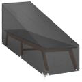 vidaXL Kryty na lehátko 2 ks 12 očiek 205x75x40/70 cm polyetylén