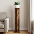 vidaXL Stojan na rastliny Dymový dub 25 x 25,5 x 100,5 cm