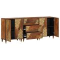 vidaXL Set kabinetov do kúpeľne 3 ks 180 x 33 x 75 cm