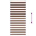 vidaXL Zebra roleta hnedá 95x200 cm šírka látky 90,9 cm polyester
