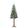 vidaXL Úzky vianočný stromček Zelená 180 cm