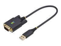 USB / sériový kábel - USB (M) do DB-9 (M) skrutkovací - 30,5 cm - lisovaný, drsný