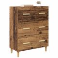 vidaXL Servírovacia skriňa Staré drevo 69,5 x 34 x 90 cm