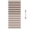 vidaXL Zebra roleta hnedá 100x200 cm šírka látky 95,9 cm polyester
