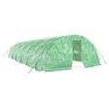 vidaXL Fóliovník s oceľovým rámom zelený 60 m² 12x5x2,3 m