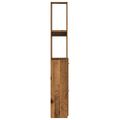vidaXL Kúpeľňová skrinka Old Wood 25x25x170 cm Engineered Wood
