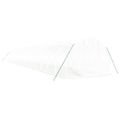 vidaXL Fóliovník s oceľovým rámom biely 54 m² 18x3x2 m