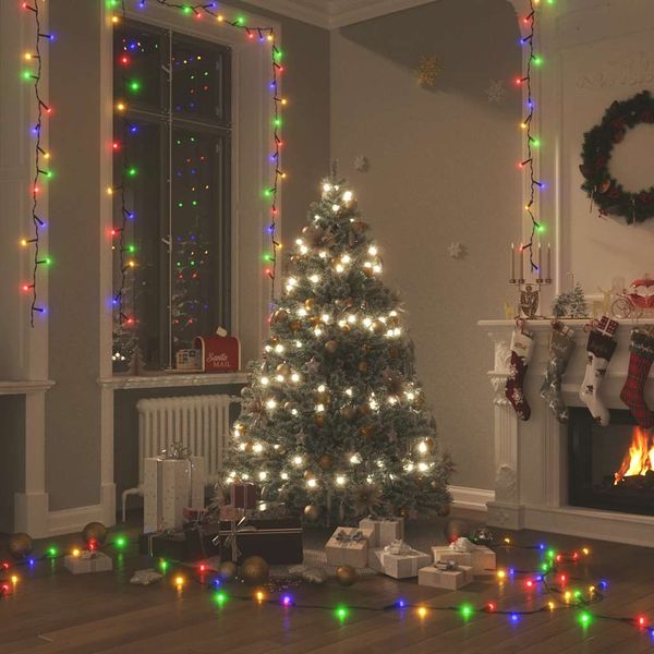 vidaXL Svetelná reťaz so 400 LED diódami, farebná 40 m, 8 efektov
