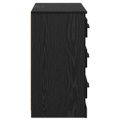 vidaXL Servírovacia skriňa Čierny dub 70 x 35,5 x 67,5 cm