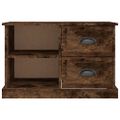 vidaXL TV skrinka dymový dub 73x35,5x47,5 cm spracované drevo