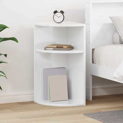 vidaXL Koncový stôl Vysoký lesk bielej 29,6 x 29,6 x 60 cm