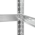 Kovový úložný regál Atos RB-1251R 180x90x40 cm červený