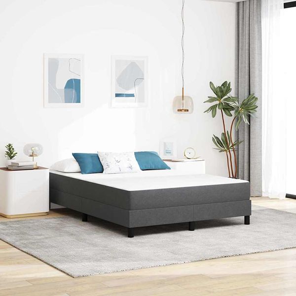 vidaXL Posteľná matrac s matracmi Sivá 160 x 200 cm látka