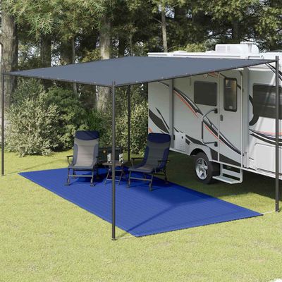 vidaXL Koberec do stanu 250x600 cm modrý HDPE