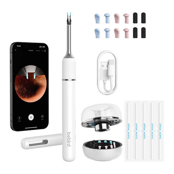 Inteligentná vizuálna tyč na čistenie uší Bebird Note 5 pro (biela)
