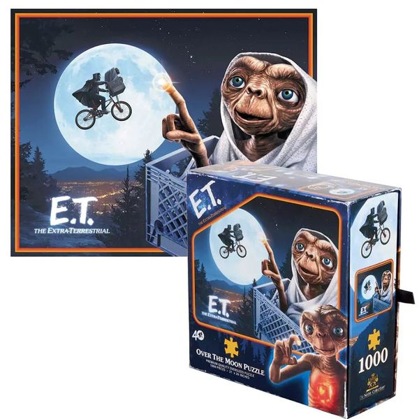 Puzzle E.T. Mimozemšťan - Over the moon, 1000 dielikov