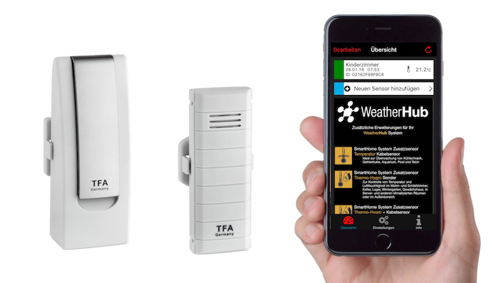 31.4001.02 TFA WeatherHub SET1 bezdrôtový monitor klímy