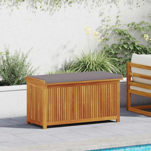 vidaXL Vonkajší box na vankúše 113x50x60,5 cm akáciový masív