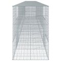 vidaXL Gabiónový kôš s krytom 1100x100x150 cm pozinkované železo