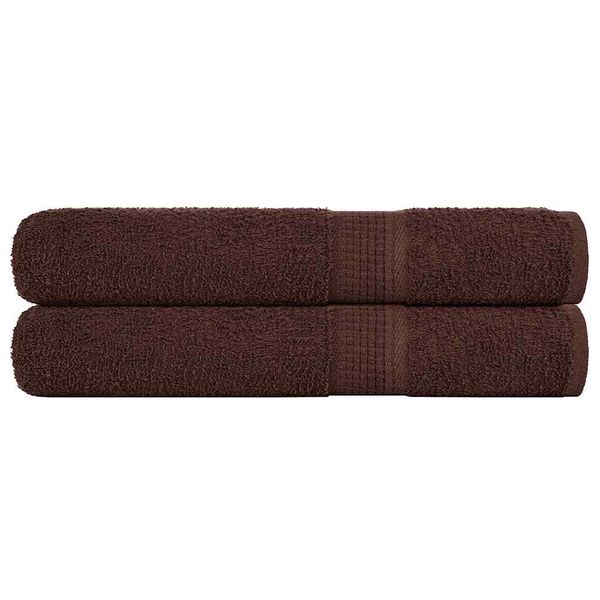 vidaXL Uteráky FROGN 2 ks hnedé 100x200 cm 360 g/m²