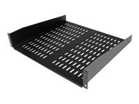 2U Network Rack Shelf (CABSHELFV) - Polica skrine - čierna - 2U - 19" - pre P/N: RK12OD2, RK2537BKM, RK3236BKF, RK4236BKB, RK4242BK24, RK4242BK30, RKQMCAB12V2