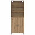 vidaXL Highboard 2 ks Remeselný dub 69,5 x 32,5 x 180 cm