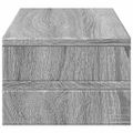 vidaXL Stojan na monitor sivý dub sonoma 54x22x15 cm kompozitné drevo