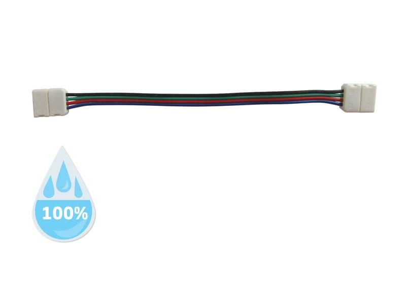 Spojka nepájivá pre RGB LED pásik 5050 30,60LED/m 10mm s vodičom, vodeodolný IP68