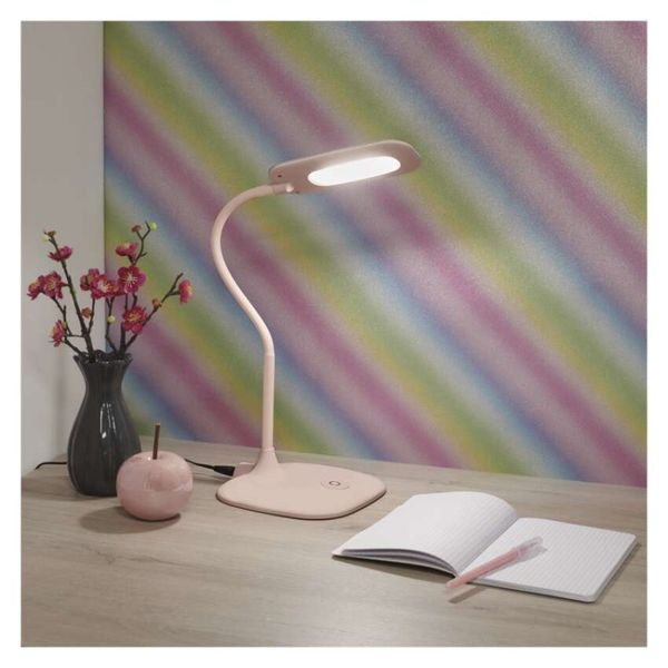 LED stolná lampa STELLA, ružová