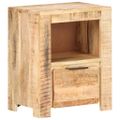 vidaXL Nočný stolík 40x30x50 cm surové mangovníkové drevo