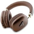 Bezdrôtové slúchadlá Guess BT 4G GOLD TRIANGLE LOGO hnedé