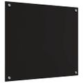 vidaXL Kuchynský obklad 2 ks Čierna 70 x 60 cm tvrdené sklo