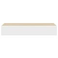 vidaXL Nástenné zásuvkové police 2 ks, dubové a biele, 60x23,5x10 cm, MDF