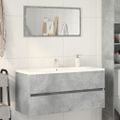 vidaXL Skrinka pod umývadlo, betónová 100x38,5x45 cm, kompozitné drevo