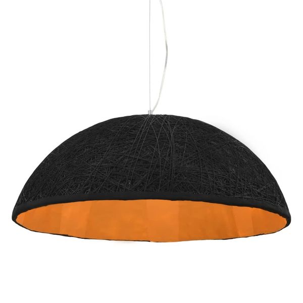 vidaXL Závesná lampa čierna a zlatá Ø70 cm E27